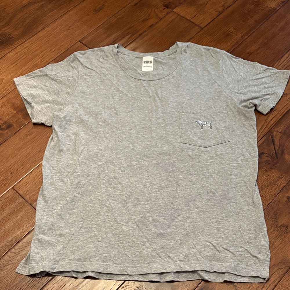 Victoria Secret Gray T Shirt